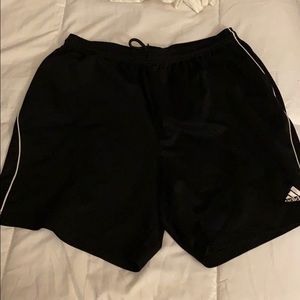 Adidas athletic shorts black Lg